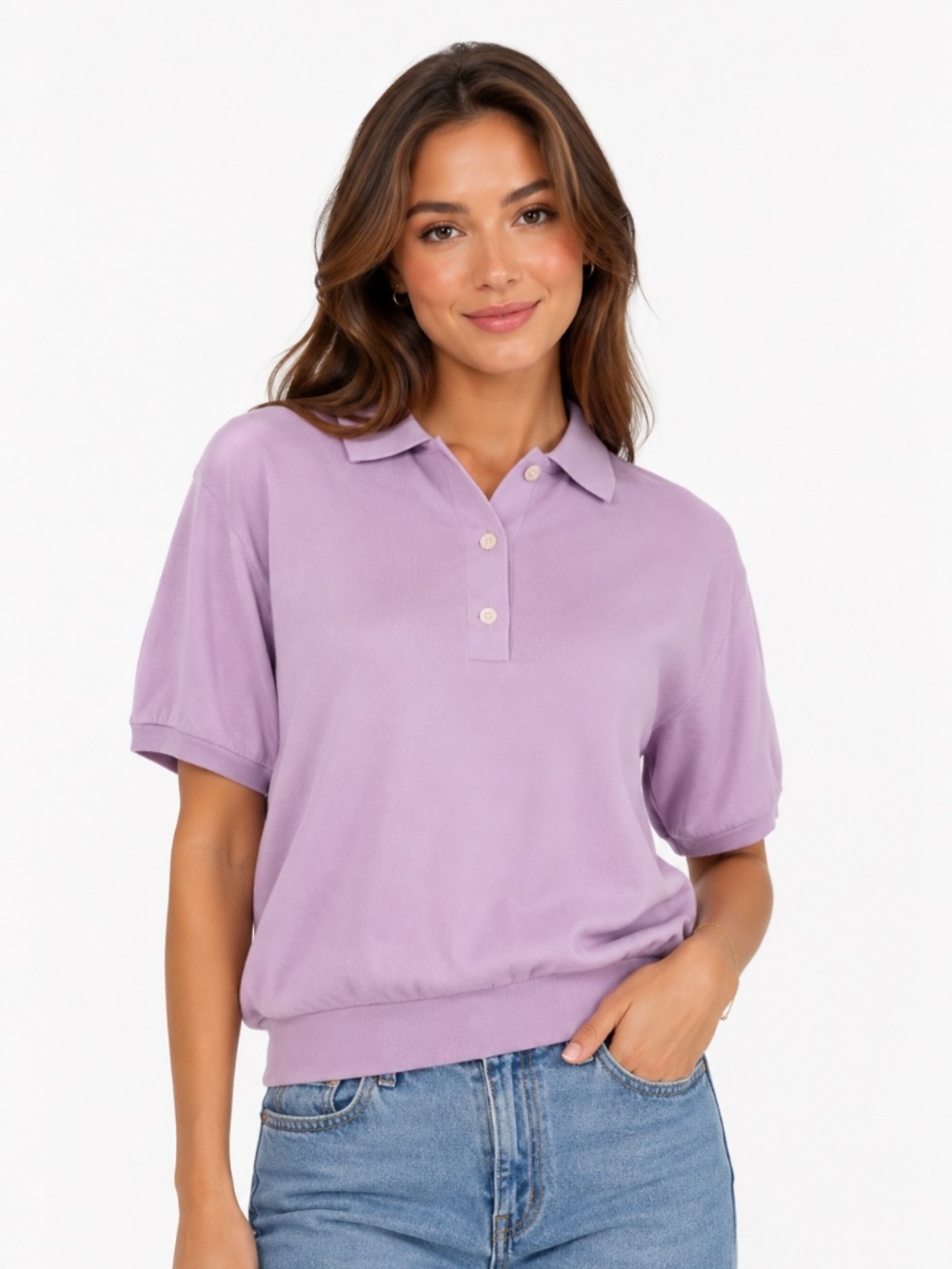 Everlane Top S Preppy Purple